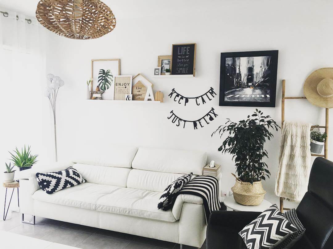 décoration murale mélangez les styles d'oeuvres d'art 